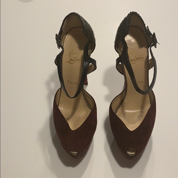 Christian Louboutin Peep-Toe Heels
